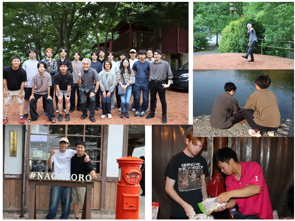 Kato–Takasu Lab members on the 2026 lab trip to Water Park Nagatoro